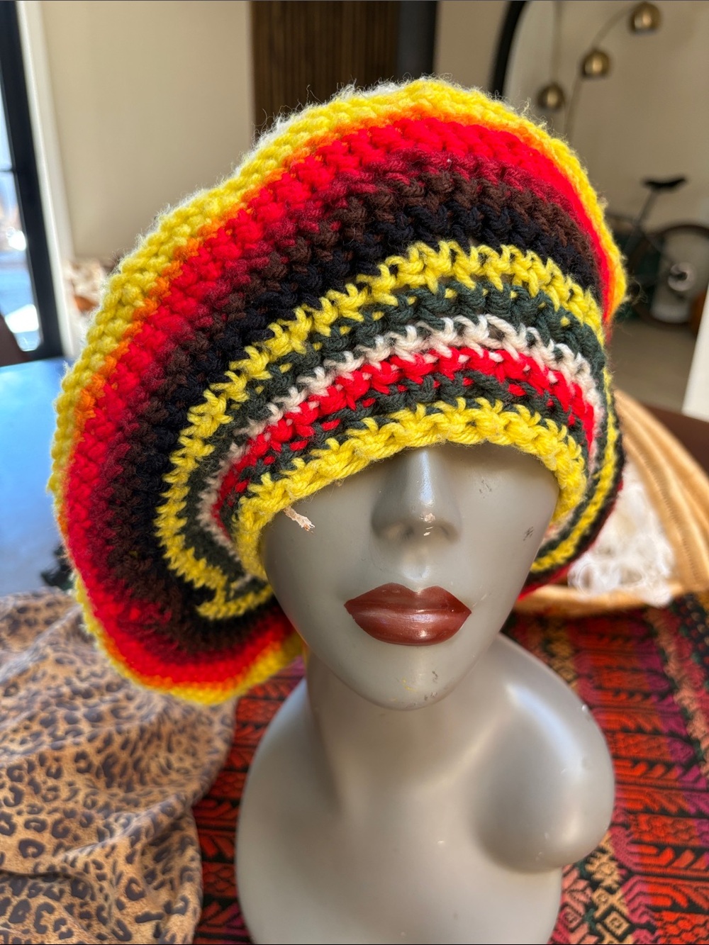 Handmade Oversized Crochet Knit Beanie